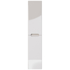 Пенал Dreja QL35, 35 см, 2 дверцы, 4 стеклянные полки, белый глянец, 99.0009 - фото, отзывы, цена